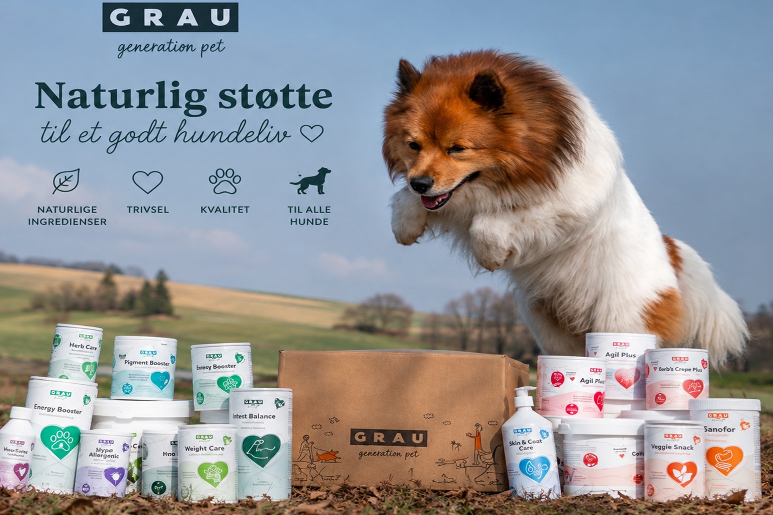 Kosttilskud til Hud, Pels, Led og Vitalitet